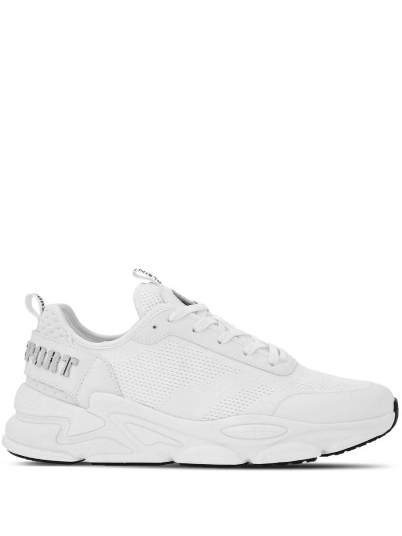 Plein Sport logo-lettering mesh sneakers - White von Plein Sport