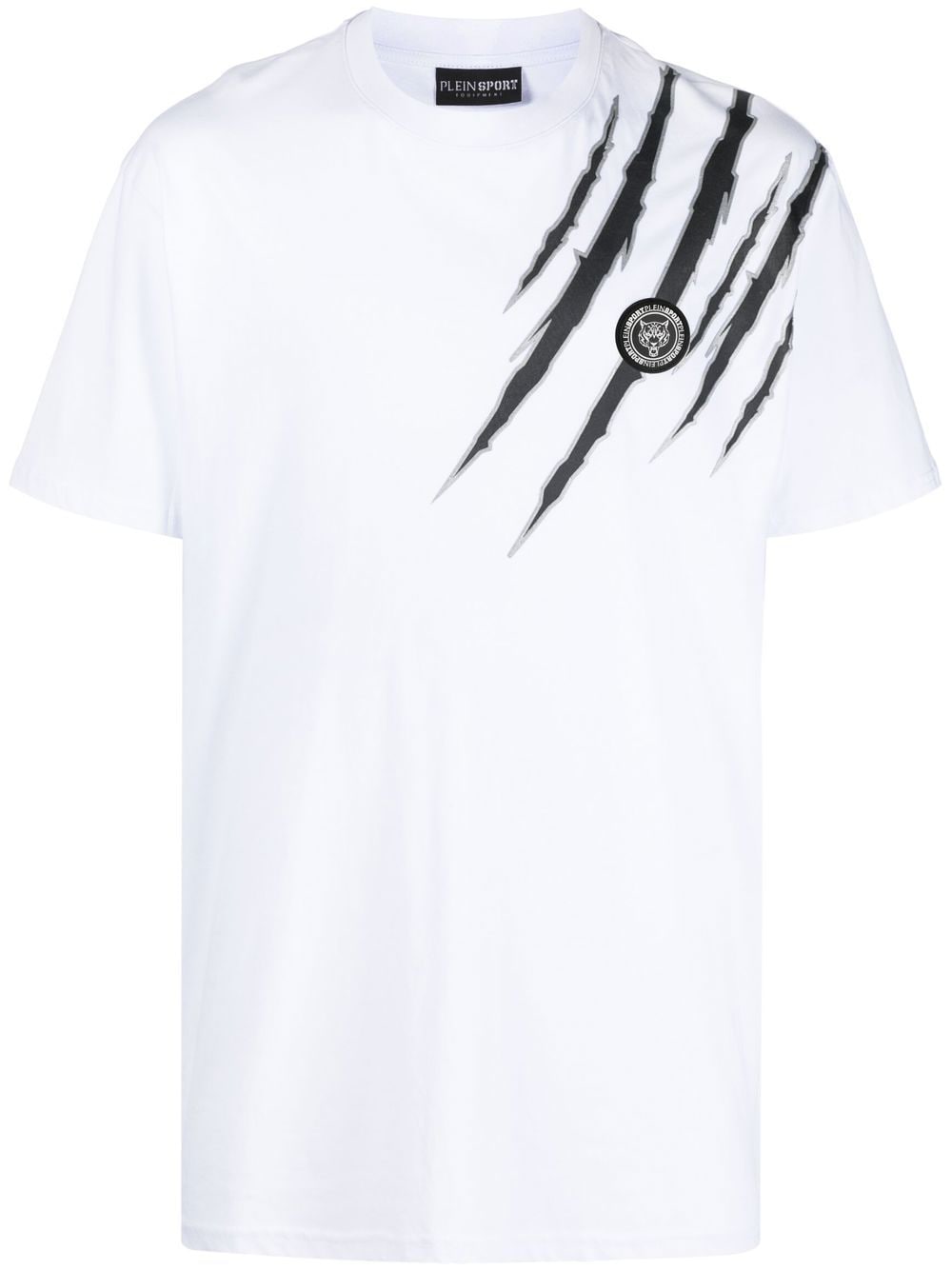 Plein Sport logo-patch short-sleeved T-shirt - White von Plein Sport