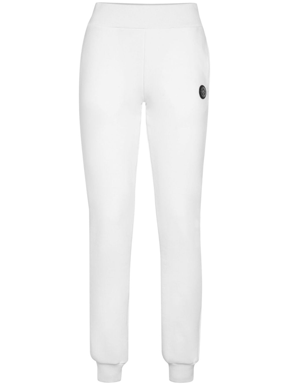 Plein Sport logo-patch tapered track pants - White von Plein Sport