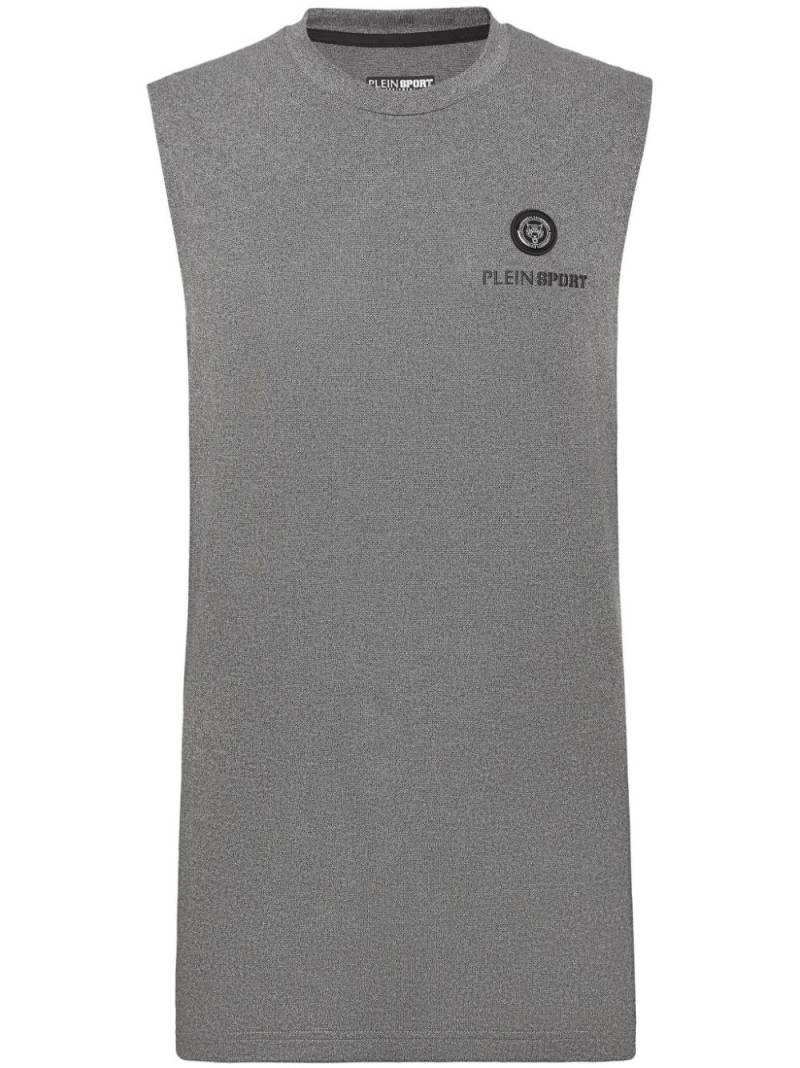 Plein Sport logo-plaque tank top - Grey von Plein Sport