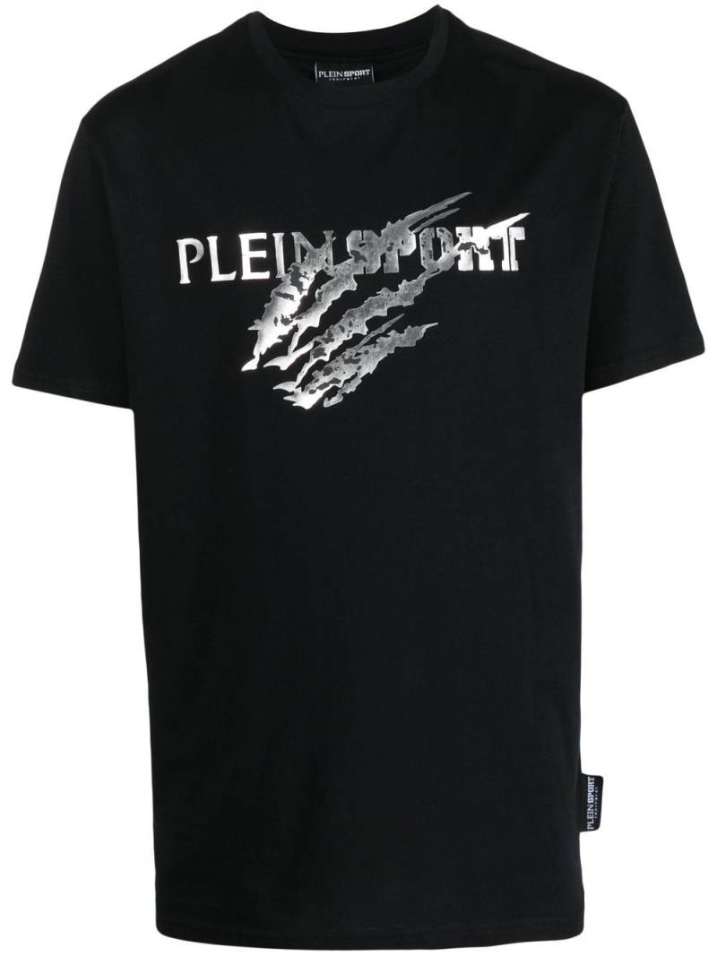 Plein Sport logo-print T-shirt - Black von Plein Sport