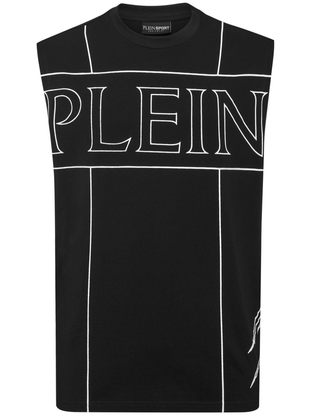 Plein Sport logo-print T-shirt - Black von Plein Sport