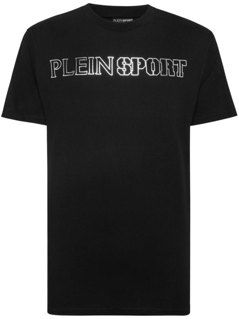 Plein Sport logo-print cotton T-shirt - Black von Plein Sport