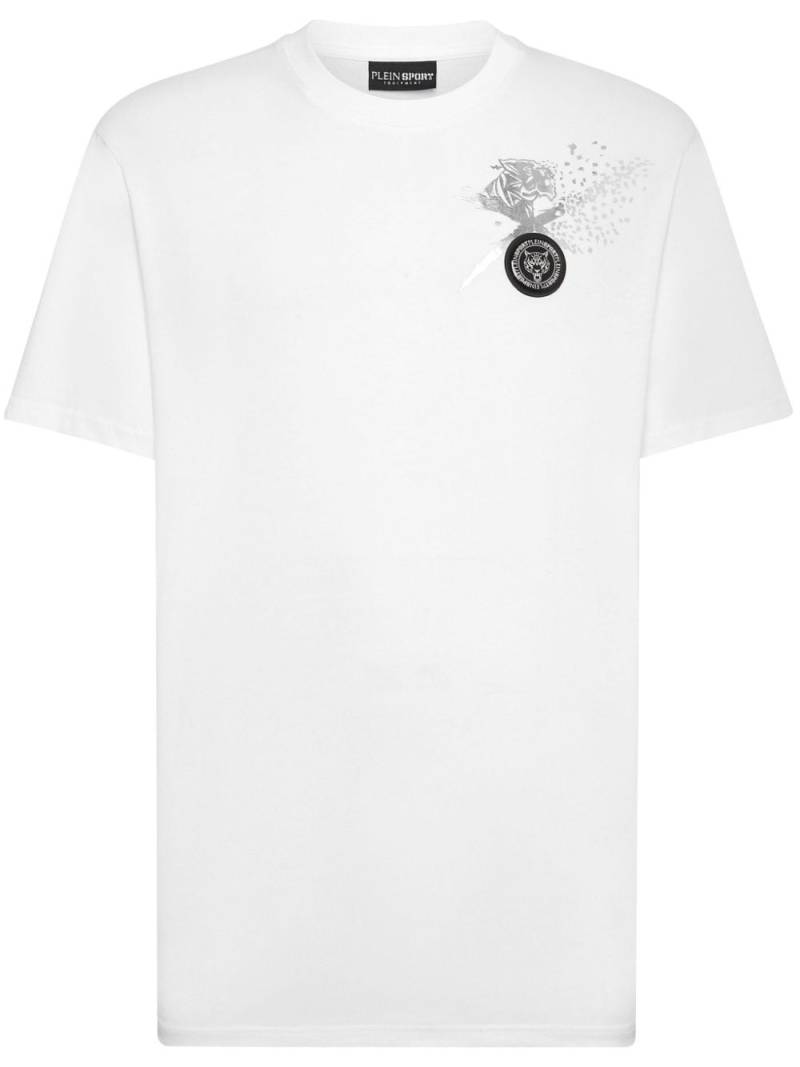 Plein Sport logo-print cotton T-shirt - White von Plein Sport