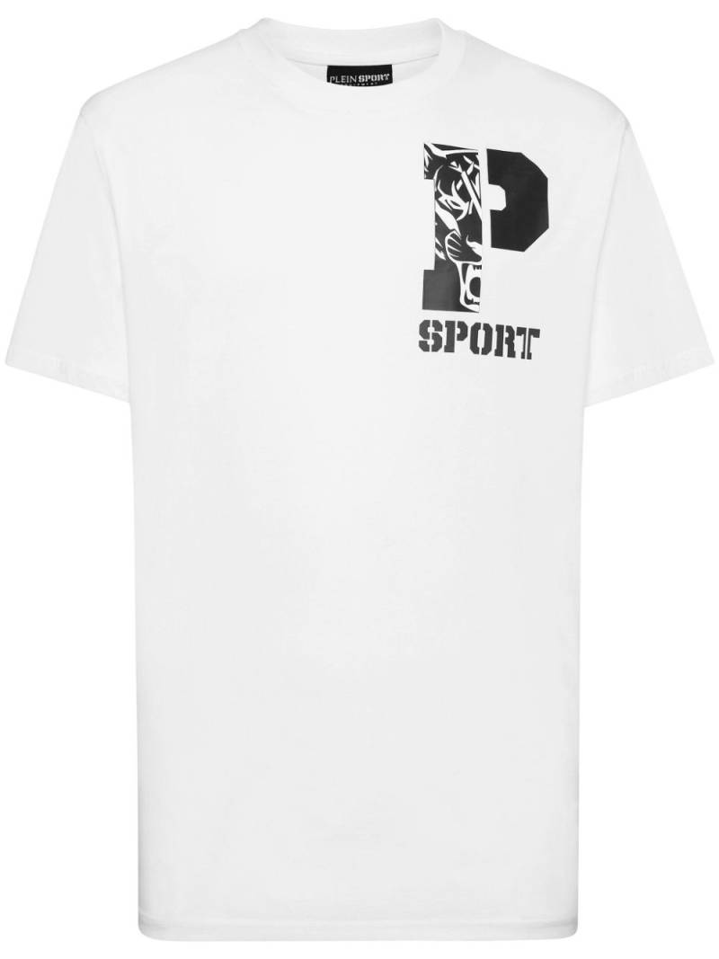 Plein Sport logo-print cotton T-shirt - White von Plein Sport