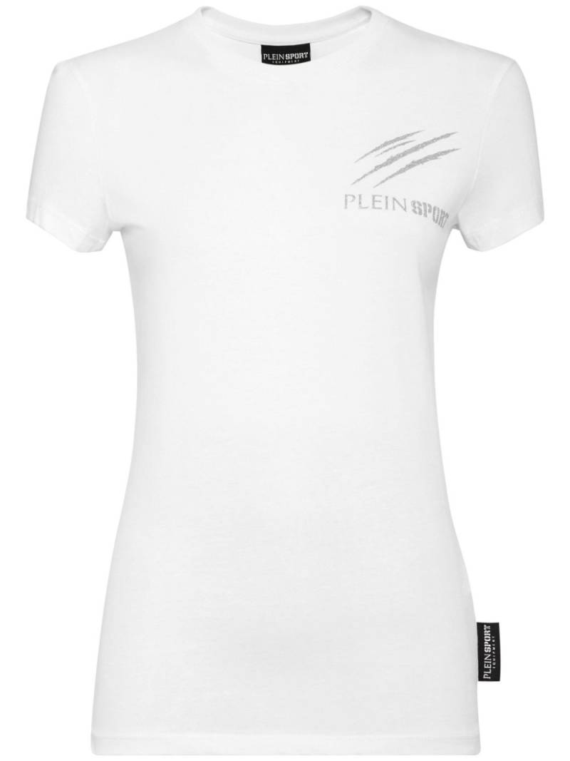 Plein Sport logo-print cotton T-shirt - White von Plein Sport