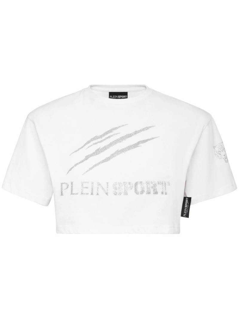 Plein Sport logo-print cotton T-shirt - White von Plein Sport