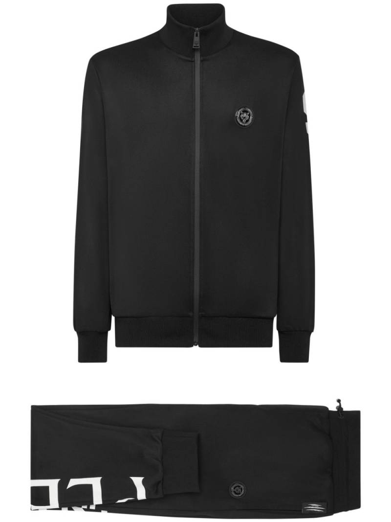 Plein Sport logo-print cotton tracksuit - Black von Plein Sport