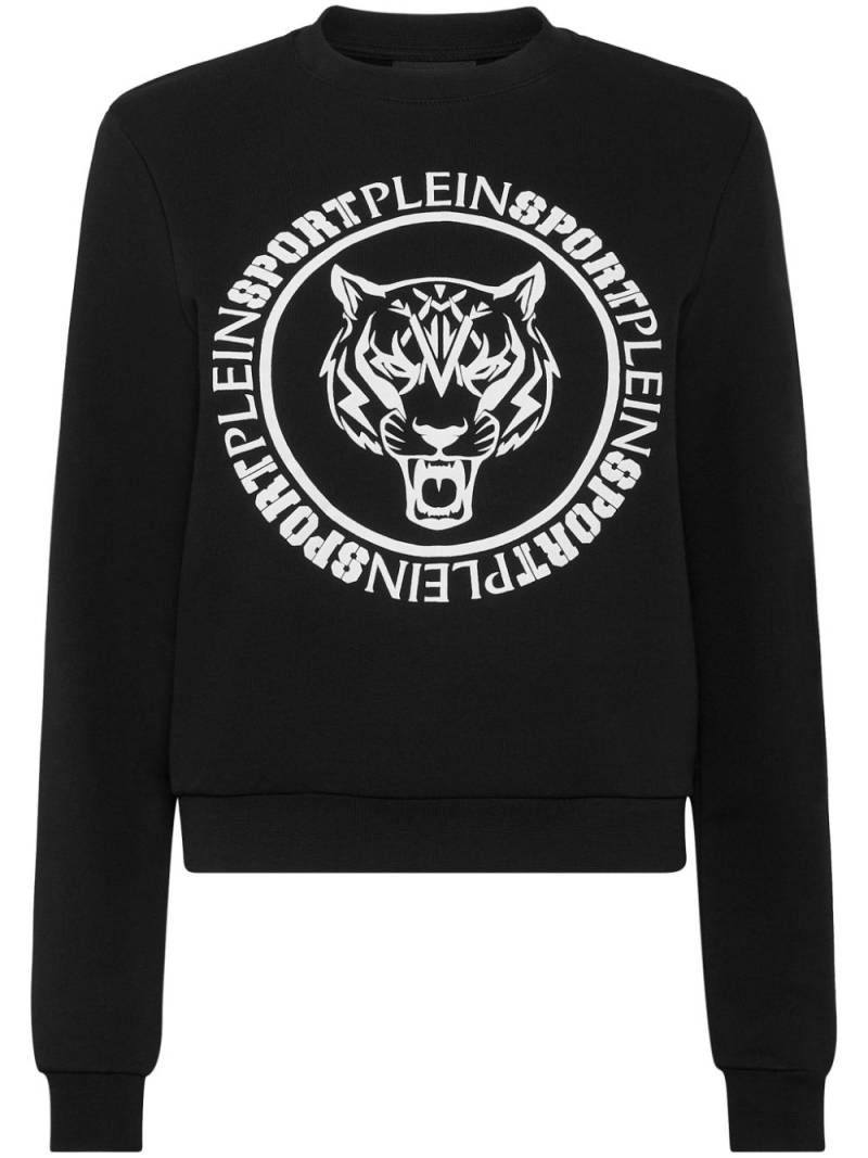 Plein Sport logo-print crew-neck sweatshirt - Black von Plein Sport