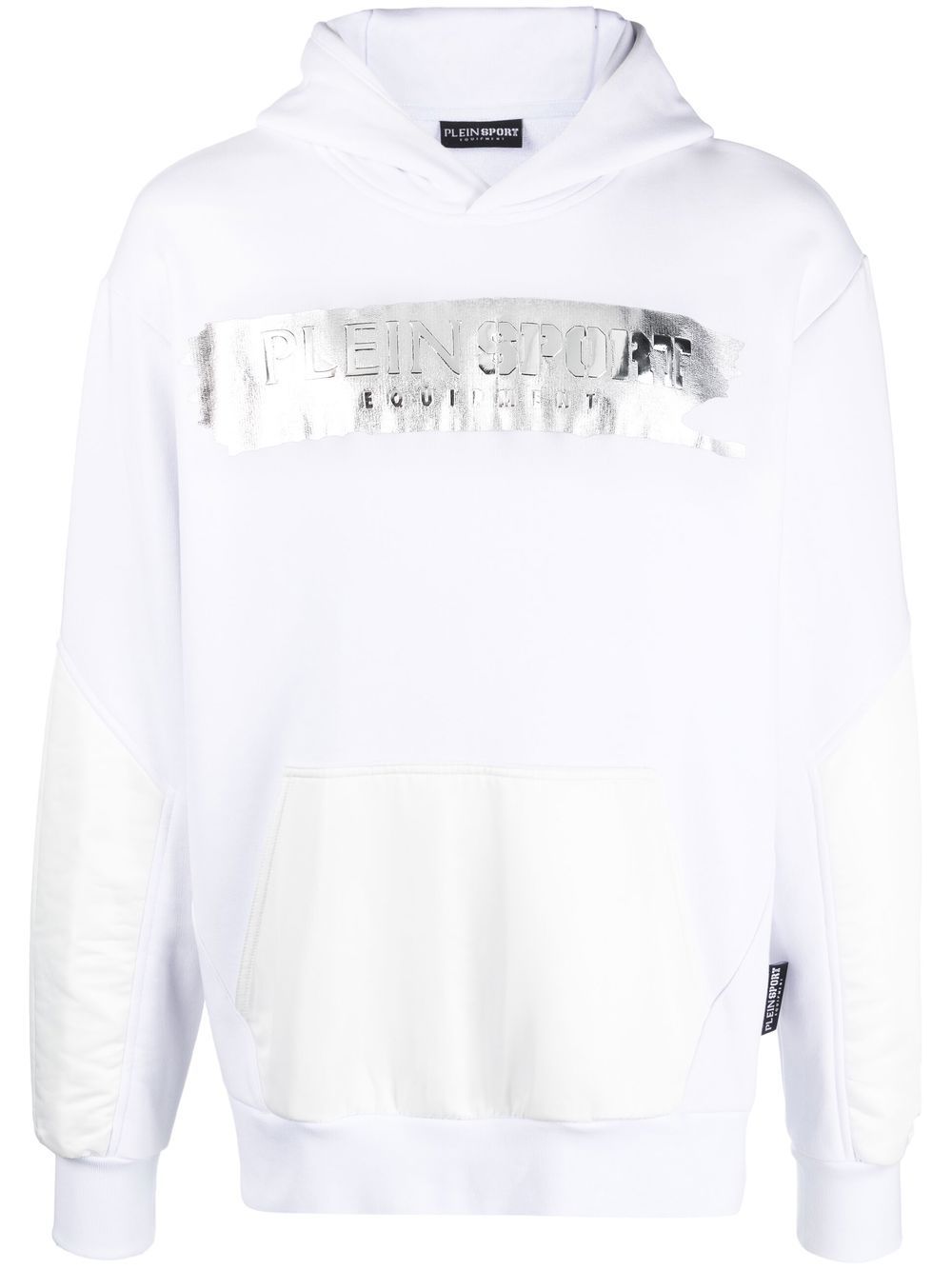 Plein Sport logo-print pullover hoodie - White von Plein Sport