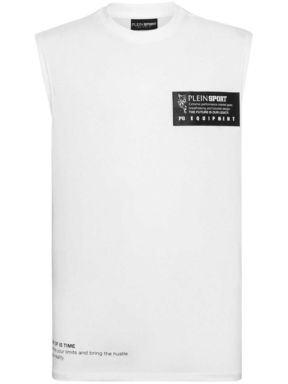 Plein Sport logo-print sleeveless T-shirt - White von Plein Sport