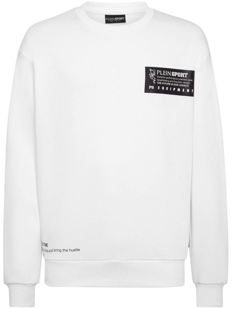 Plein Sport logo print sweatshirt - White von Plein Sport