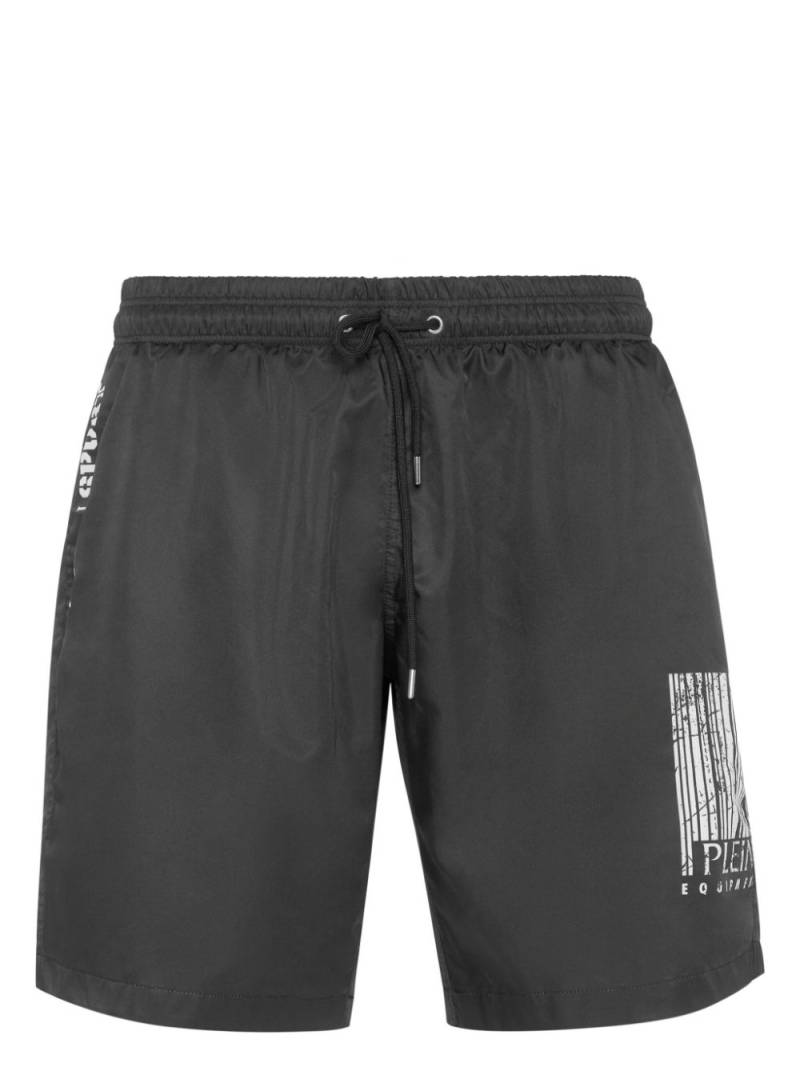 Plein Sport logo-print swim shorts - Black von Plein Sport