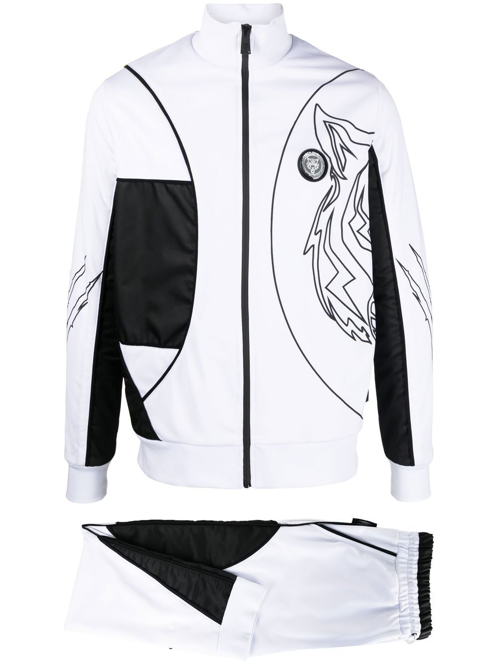 Plein Sport logo-print track suit - White von Plein Sport