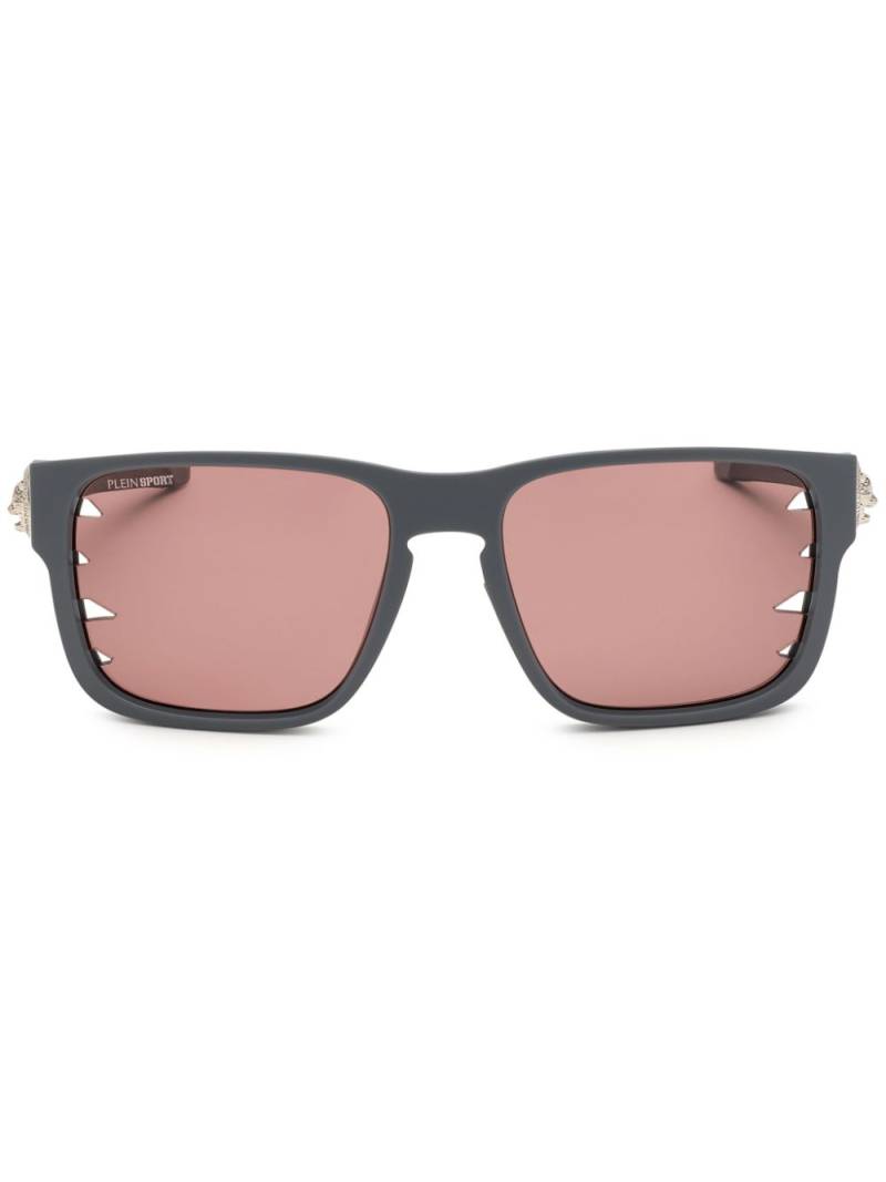 Plein Sport square-frame tinted sunglasses - Grey von Plein Sport