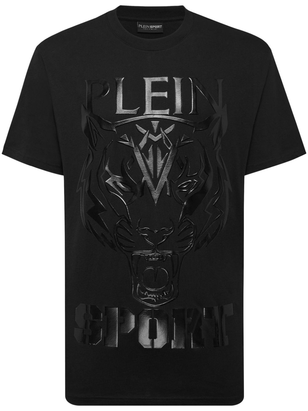 Plein Sport tiger-print round-neck T-shirt - Black von Plein Sport