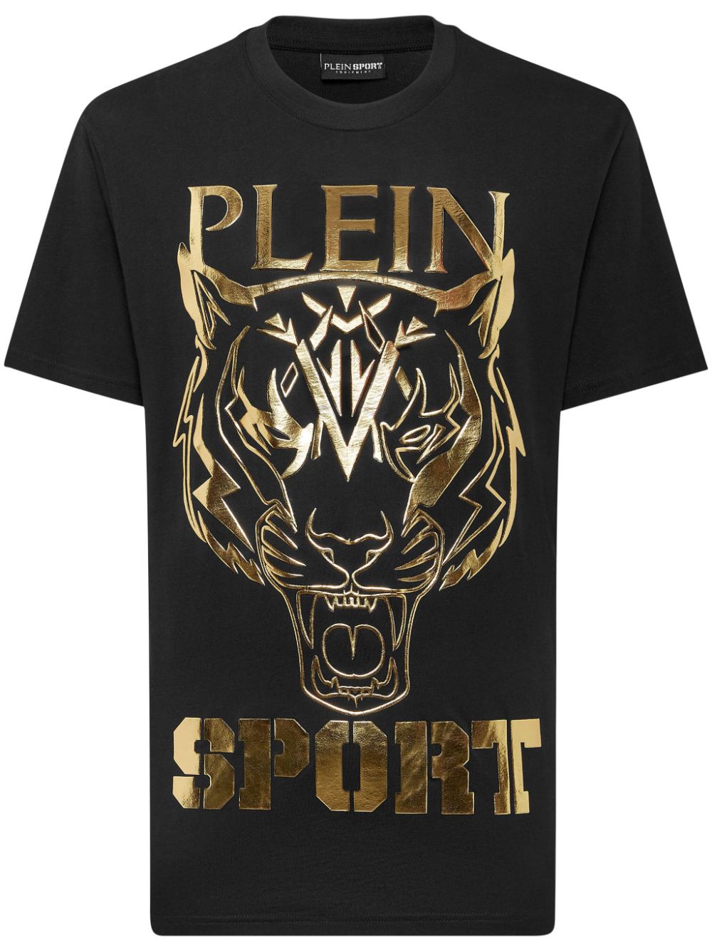 Plein Sport tiger-print round-neck T-shirt - Black von Plein Sport