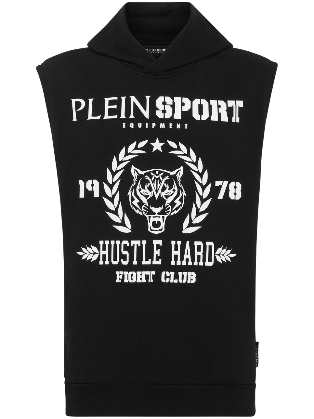 Plein Sport tiger-print sleeveless sweatshirt - Black von Plein Sport
