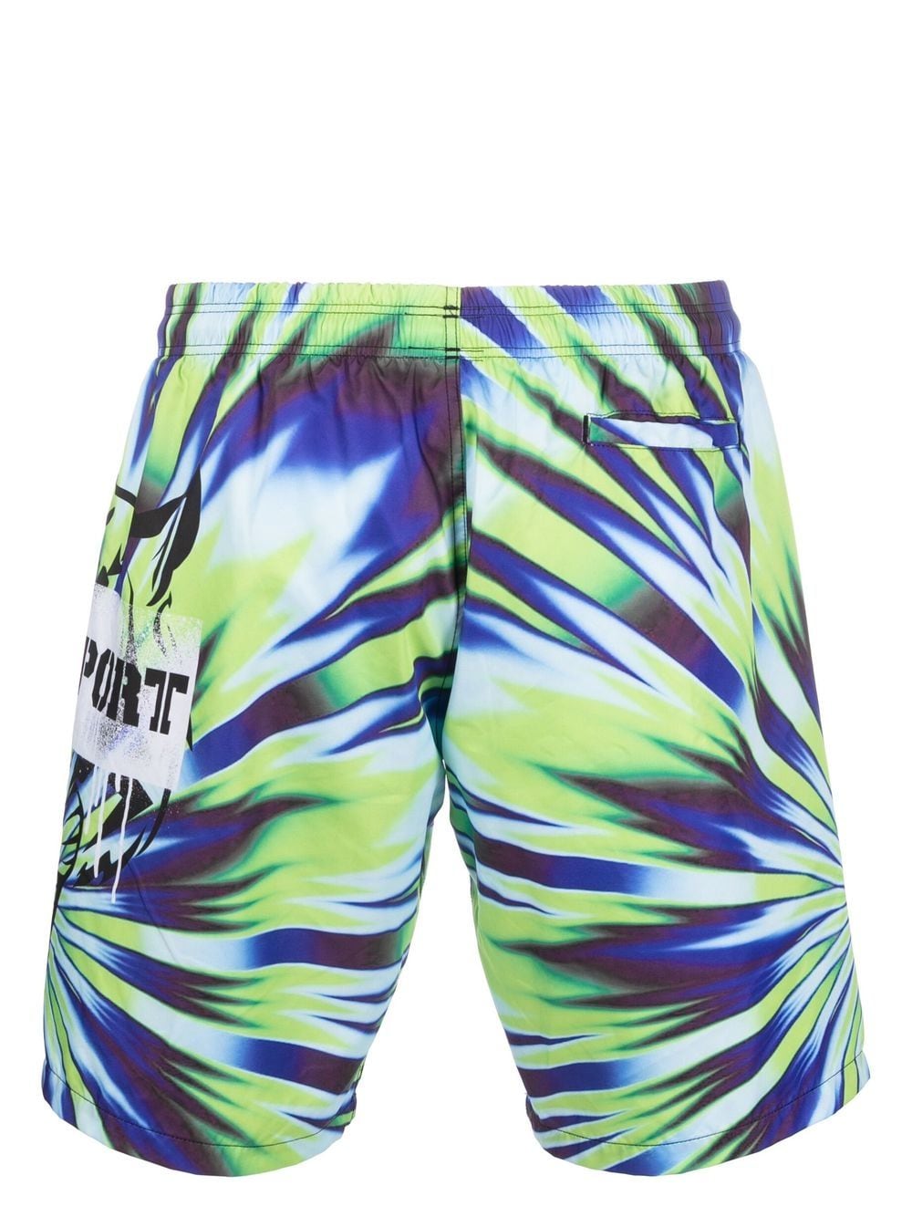 Plein Sport tiger-print swim shorts - Green von Plein Sport