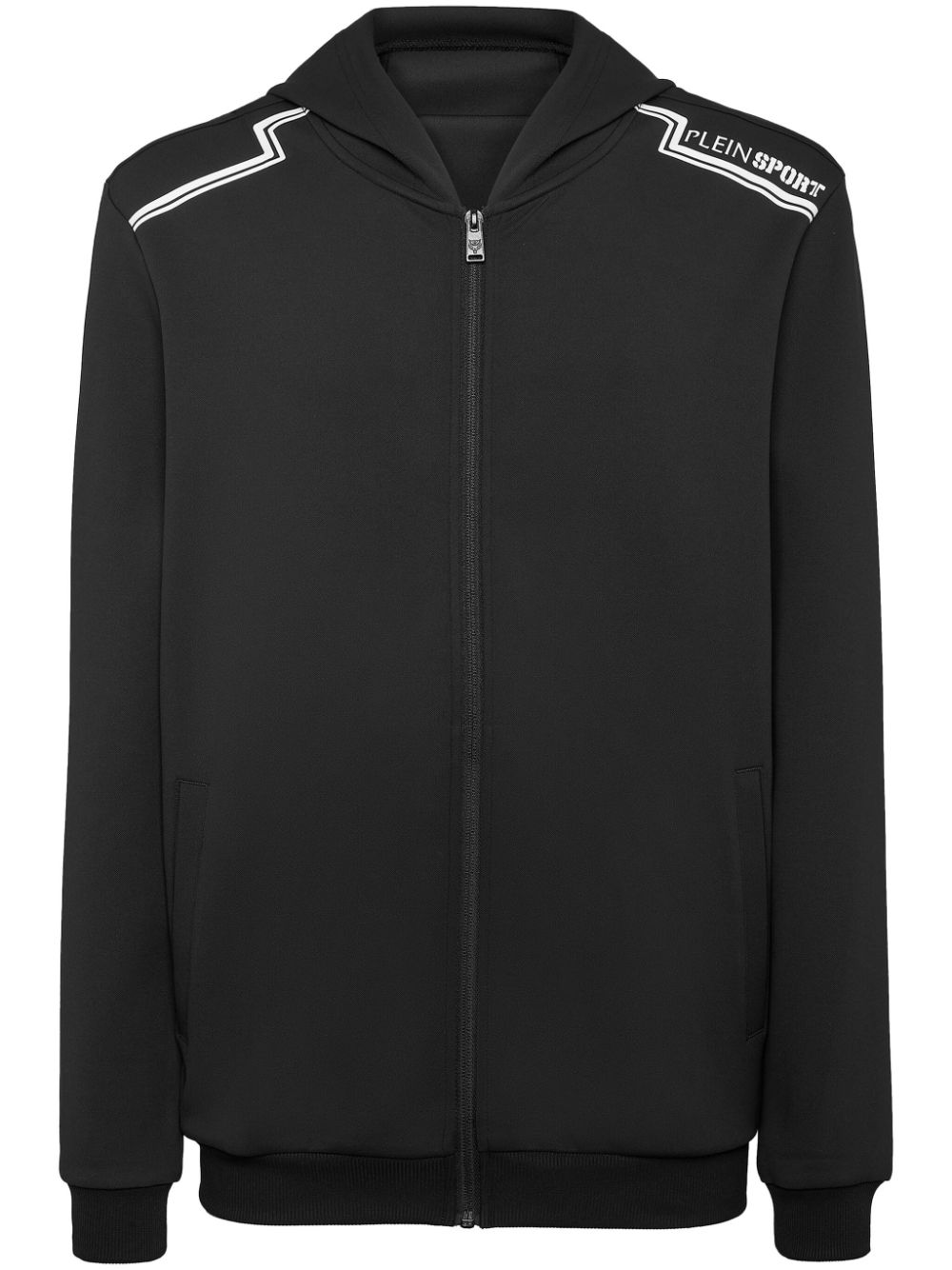 Plein Sport zip-down hoodie - Black von Plein Sport