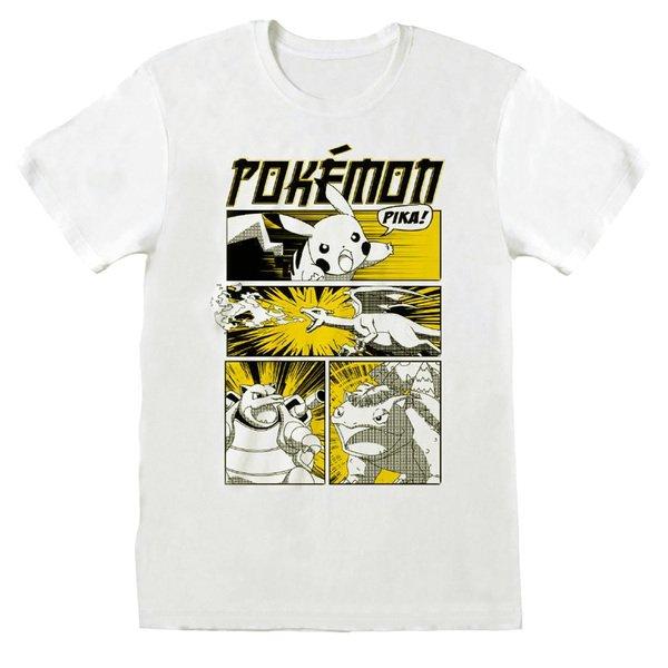 Pokémon - Anime Style Cover TShirt, für Damen, Weiss, Größe S von Pokémon