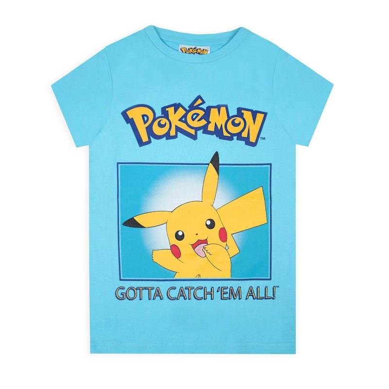 Gotta Catch 'em All! Tshirt Unisex Blau 152-158 von Pokémon