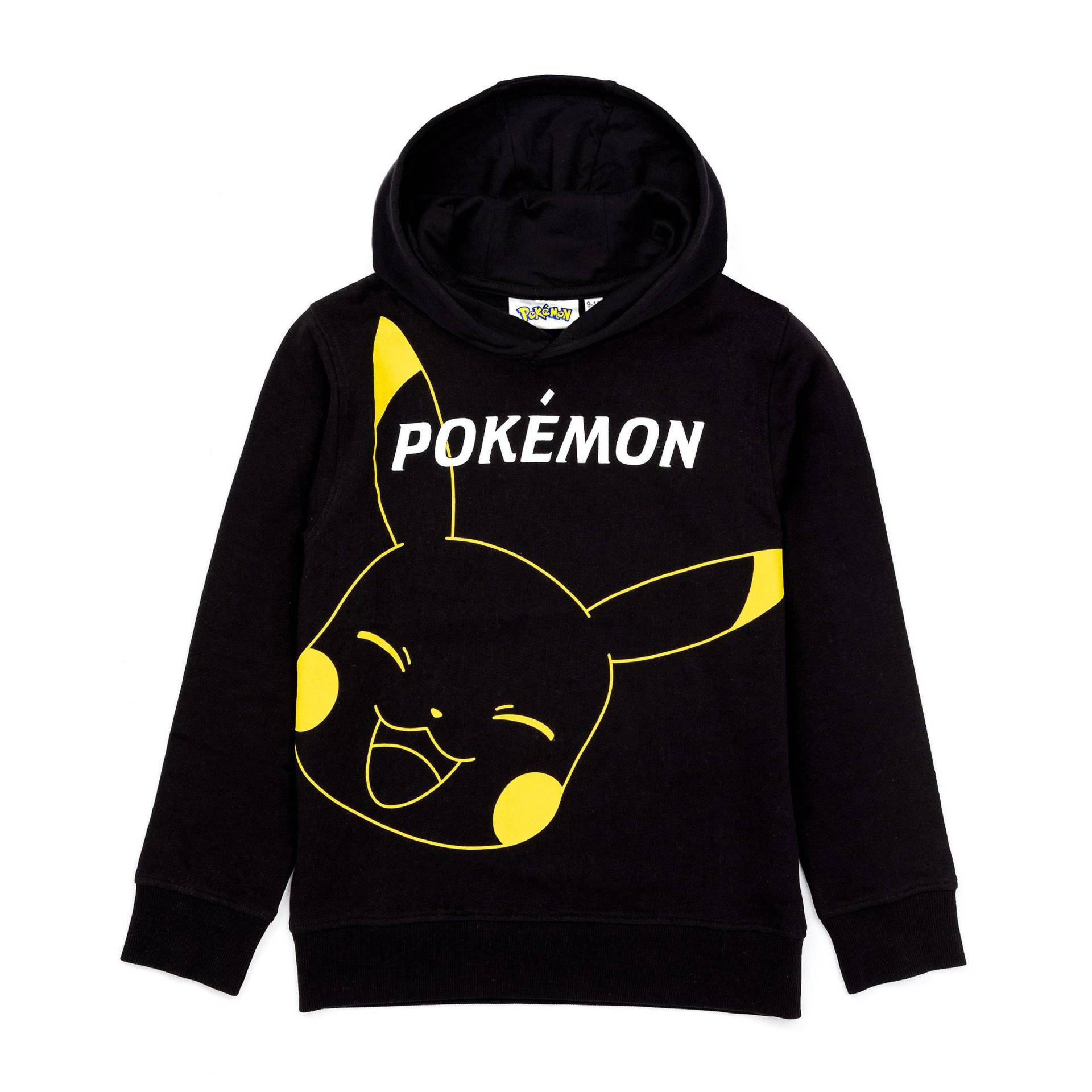 Kapuzenpullover Jungen Schwarz 110 von Pokémon