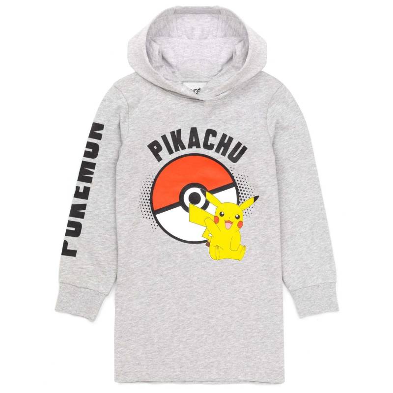 Pokémon - Hoodie Kleid, 110, Grau von Pokémon