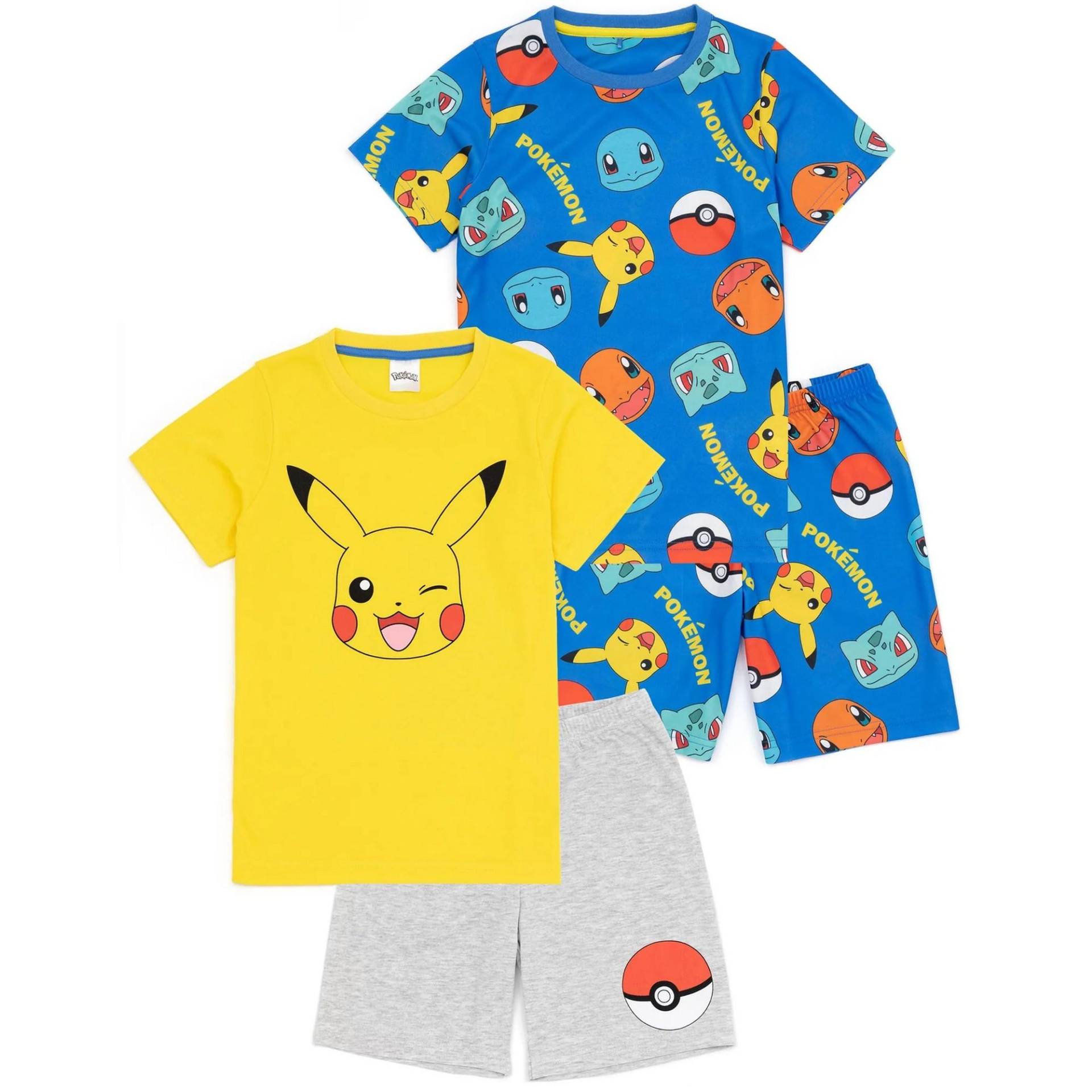 Pokémon - Schlafanzug mit Shorts (2erPack), 116, Multicolor von Pokémon