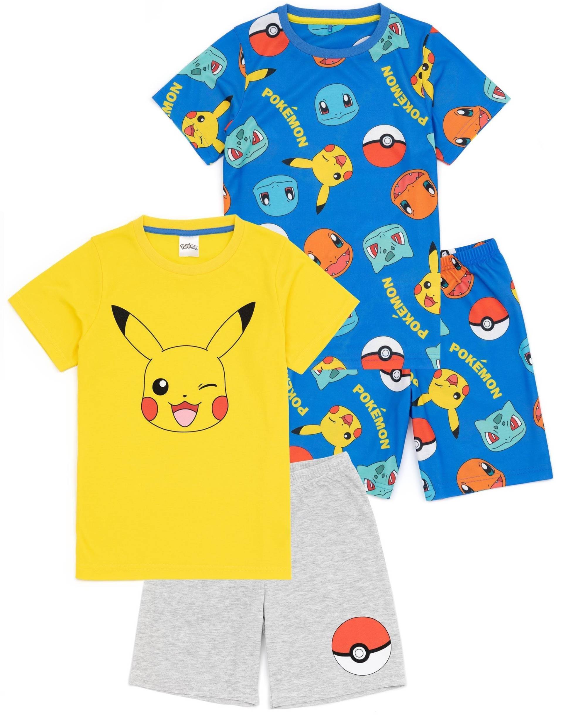 Schlafanzug Mit Shorts (2erpack) Unisex Multicolor 122 von Pokémon