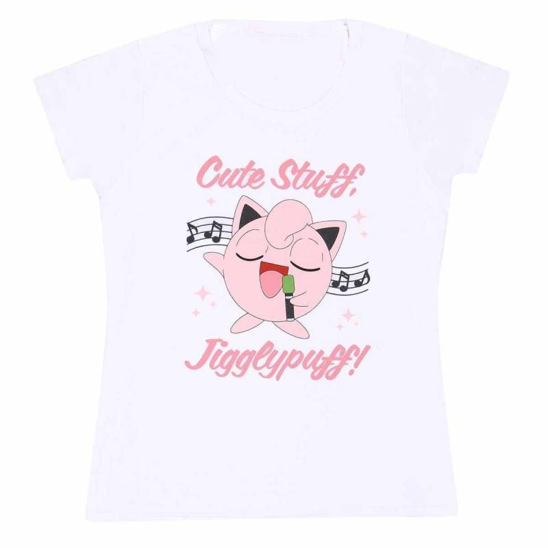 Pokémon - Sing Along TShirt, für Damen, Weiss, Größe L von Pokémon