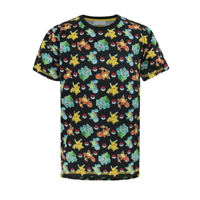 Starters Tshirt Jungen Schwarz 104 von Pokémon