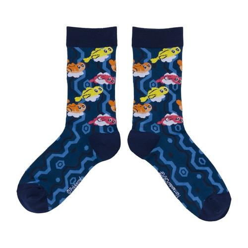 Pokémon - Tatsugiri Blau Socken, für Damen, Multicolor, One Size von Pokémon