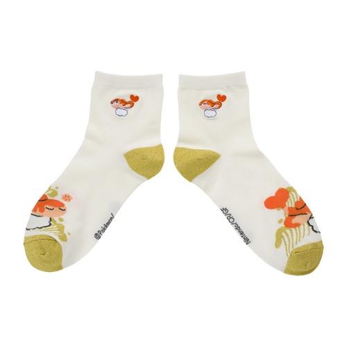 Tatsugiri Weiss Socken Damen  ONE SIZE von Pokémon