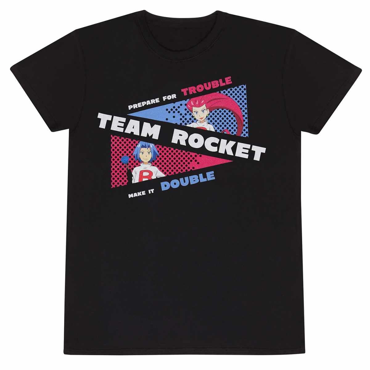 Team Rocket Tshirt Herren Schwarz L von Pokémon