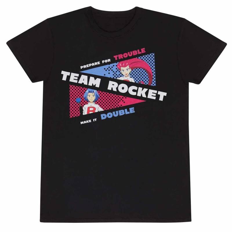 Pokémon - Team Rocket TShirt, für Herren, Schwarz, Größe S von Pokémon