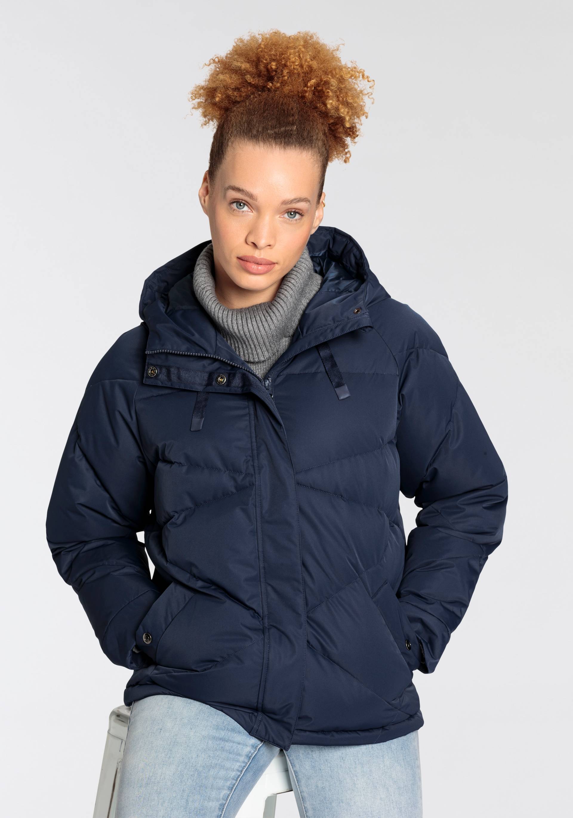 Polarino Daunenjacke, mit Kapuze, für kalte Temperaturen, atmungsaktiv, mit Kapuze, mit Kordelzug Polarino Daunenjacke, mit Kapuze, für kalte Temperaturen, atmungsaktiv, mit Kapuze, mit Kordelzug von Polarino