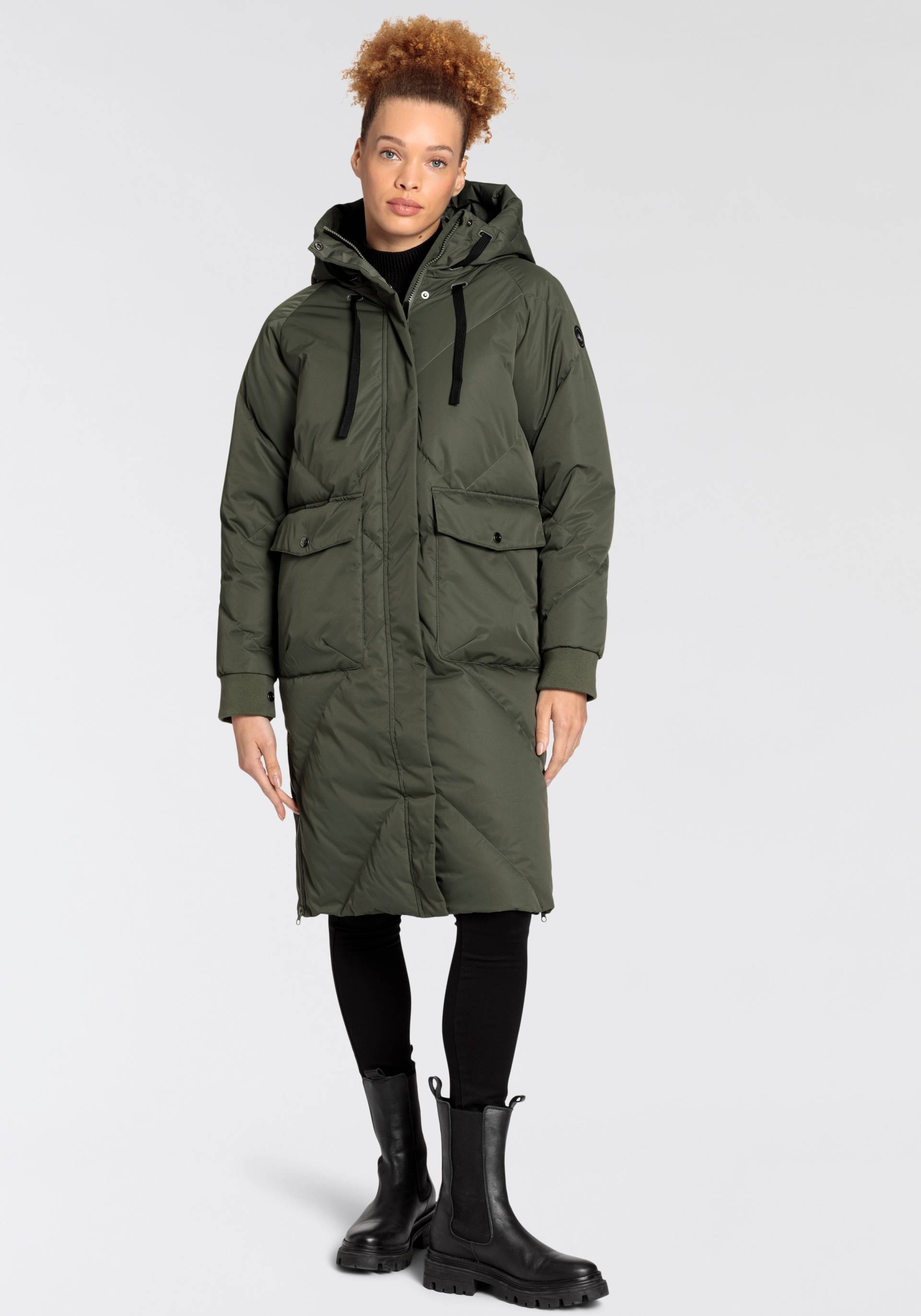 Polarino Daunenmantel, im Oversize-Fit, wasserabweisend, atmungsaktiv & isolierend Polarino Daunenmantel, im Oversize-Fit, wasserabweisend, atmungsaktiv & isolierend von Polarino