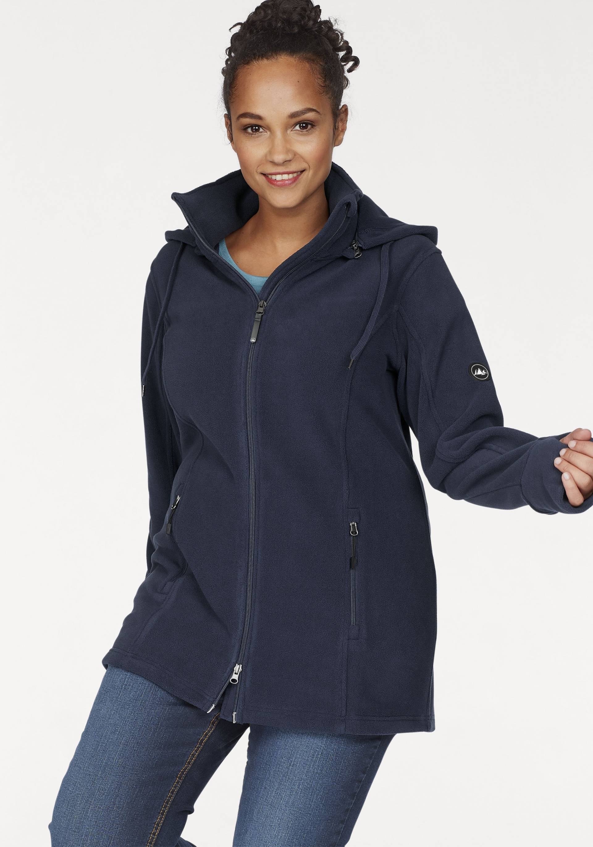 Polarino Fleecejacke, mit Kapuze, für kalte Tage, aus Fleece, sportlicher Stil, atmungsaktiv Polarino Fleecejacke, mit Kapuze, für kalte Tage, aus Fleece, sportlicher Stil, atmungsaktiv von Polarino