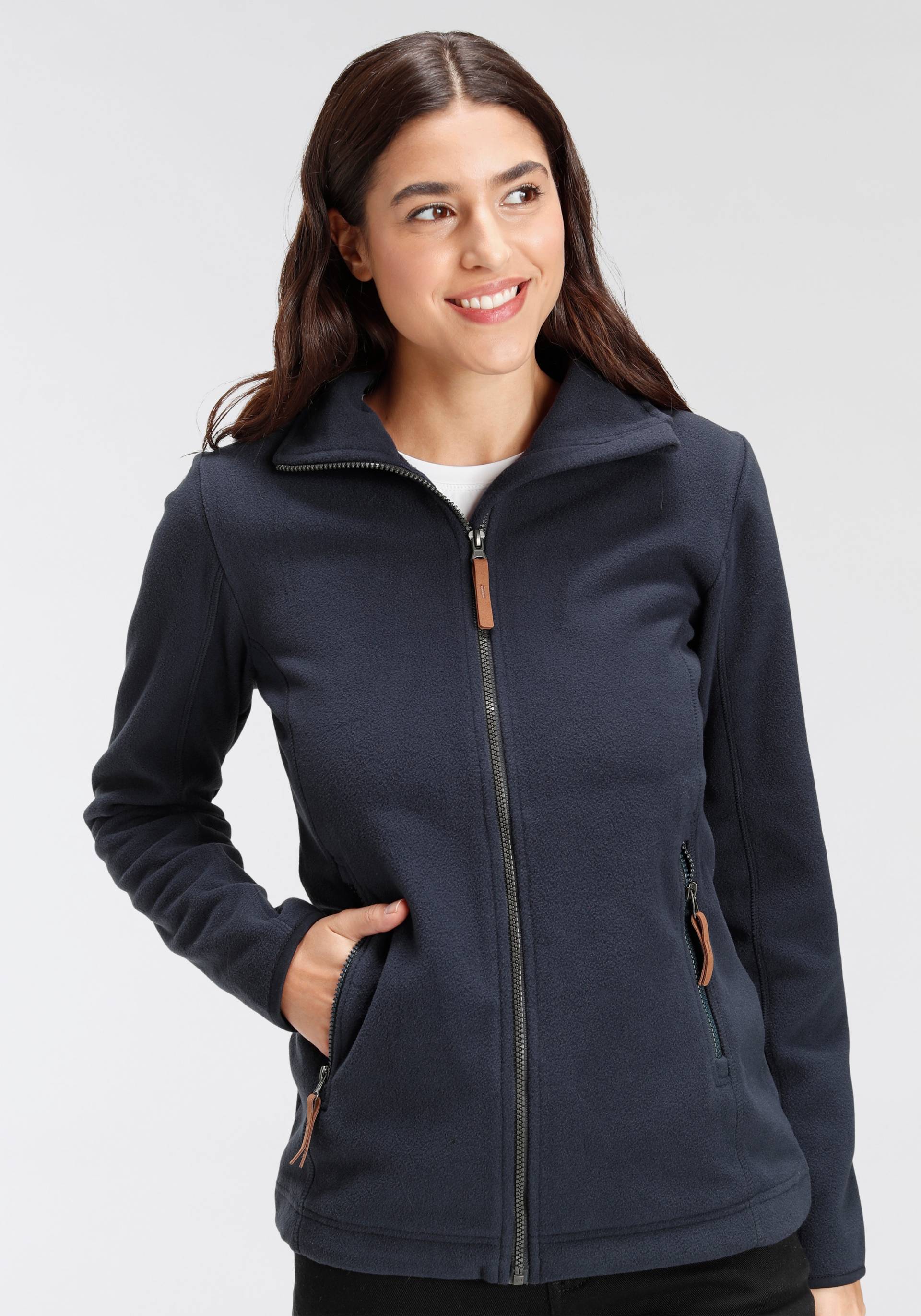 Polarino Fleecejacke, ohne Kapuze, für kalte Tage, aus Fleece, lässiger Look Polarino Fleecejacke, ohne Kapuze, für kalte Tage, aus Fleece, lässiger Look von Polarino