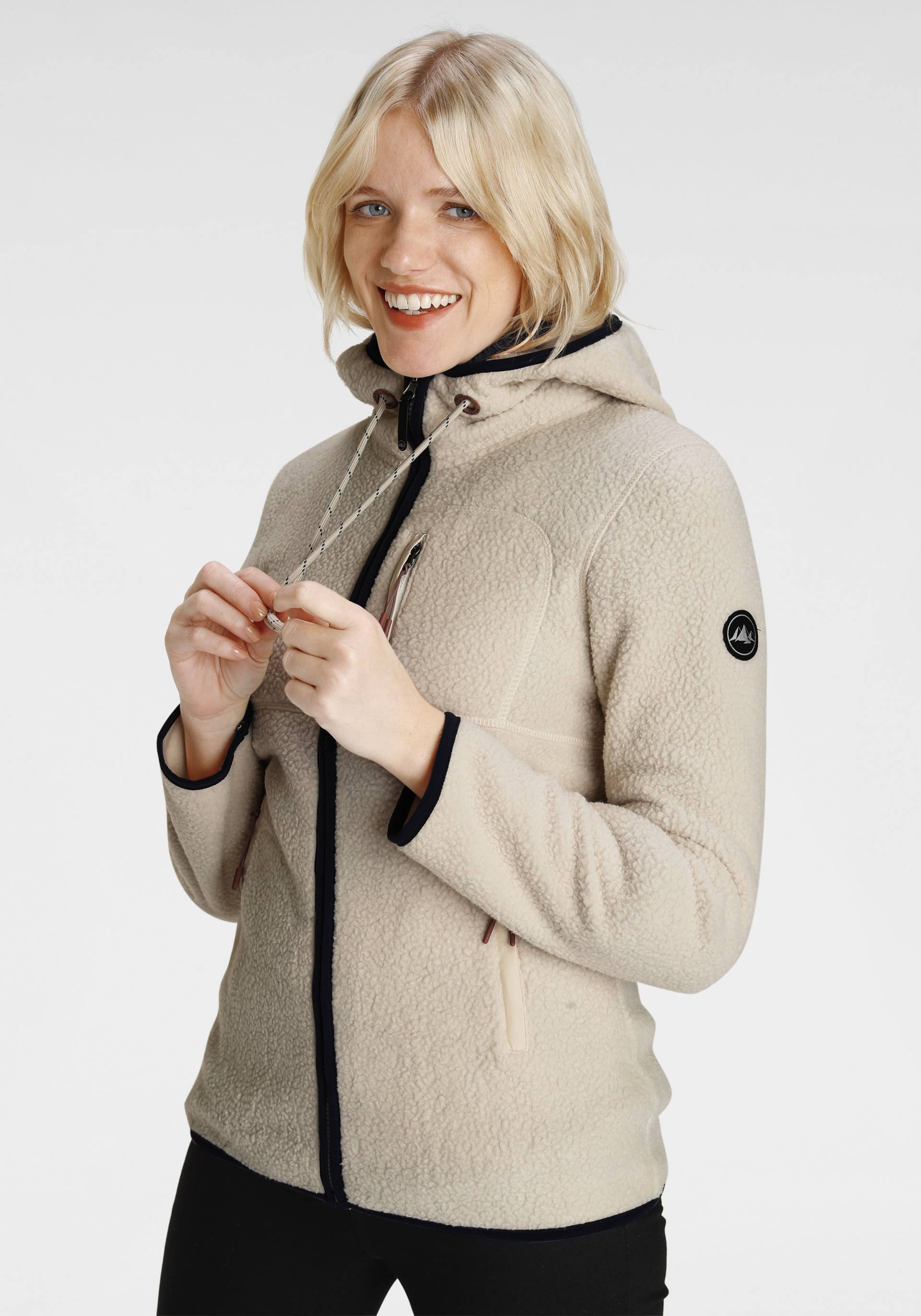 Polarino Fleecejacke, mit Kapuze, für kalte Tage, aus schnell trocknendem Material, Regular Fit Polarino Fleecejacke, mit Kapuze, für kalte Tage, aus schnell trocknendem Material, Regular Fit von Polarino