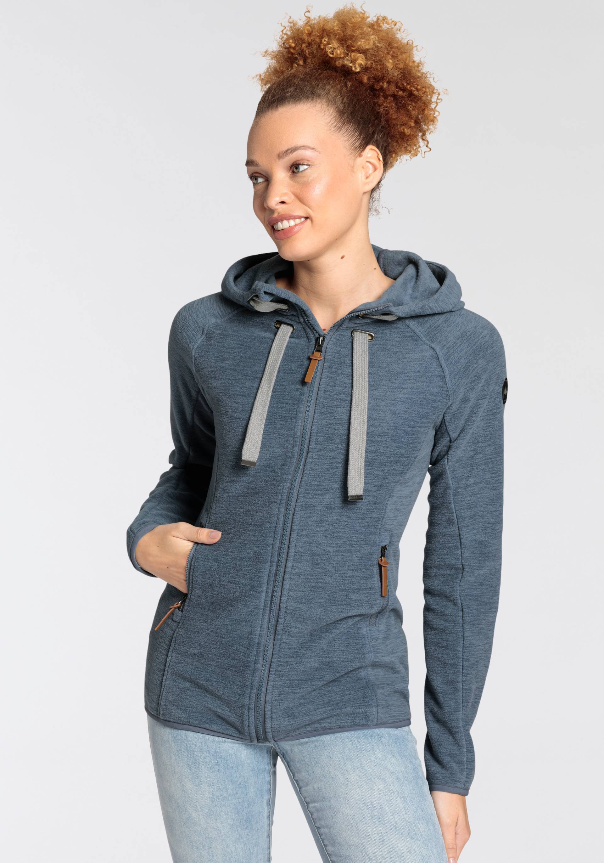 Polarino Fleecejacke, mit Kapuze, für kalte Tage, aus Fleece, mit Kapuze, atmungsaktiv Polarino Fleecejacke, mit Kapuze, für kalte Tage, aus Fleece, mit Kapuze, atmungsaktiv von Polarino