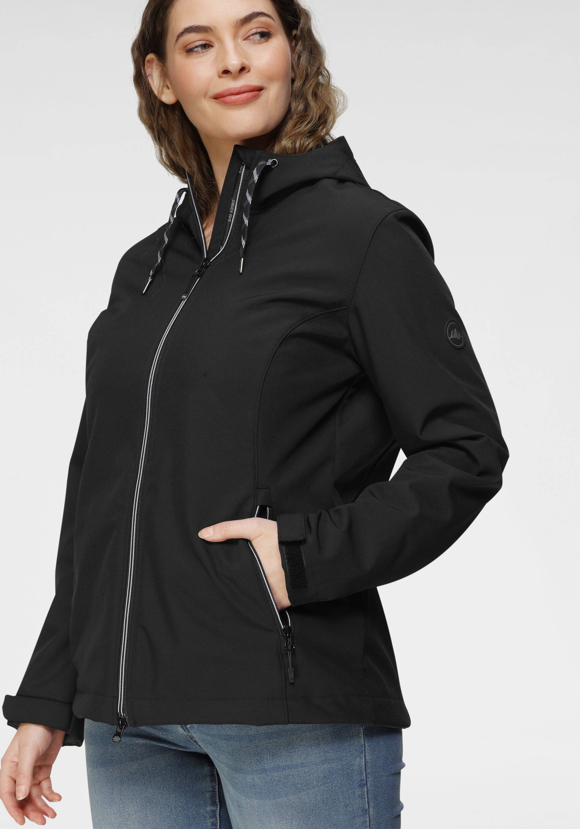Polarino Softshelljacke, mit Kapuze, für den Übergang, aus Softshell, wasserabweisend, winddicht Polarino Softshelljacke, mit Kapuze, für den Übergang, aus Softshell, wasserabweisend, winddicht von Polarino