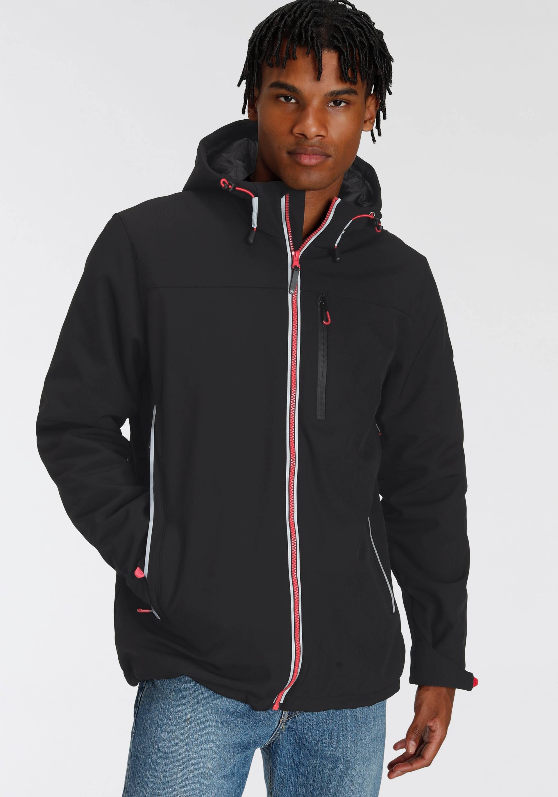 Polarino Winterjacke, mit Kapuze, für kalte Temperaturen, aus Softshell, mit Kapuze, viele Taschen Polarino Winterjacke, mit Kapuze, für kalte Temperaturen, aus Softshell, mit Kapuze, viele Taschen von Polarino