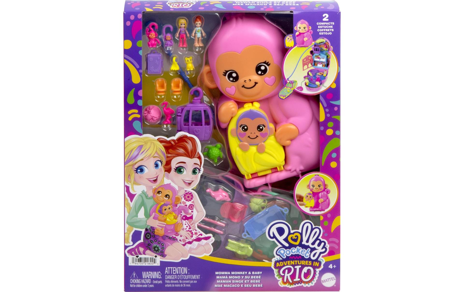 Polly Pocket Puppenhaus »Affenmama und Baby« Polly Pocket Puppenhaus »Affenmama und Baby« von Polly Pocket