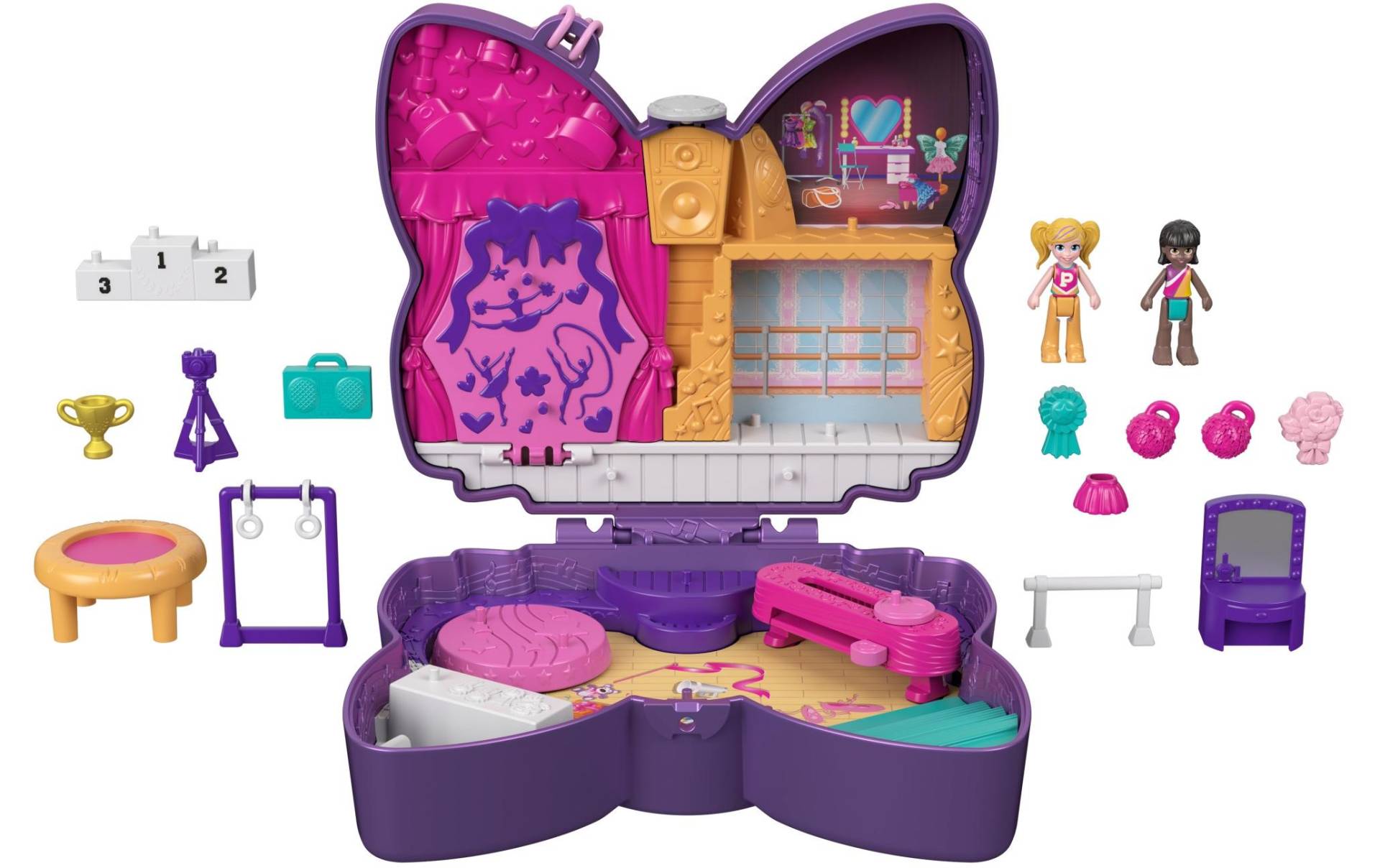 Polly Pocket Spielfigur »Schleifen-Glitzerbühne« Polly Pocket Spielfigur »Schleifen-Glitzerbühne« von Polly Pocket