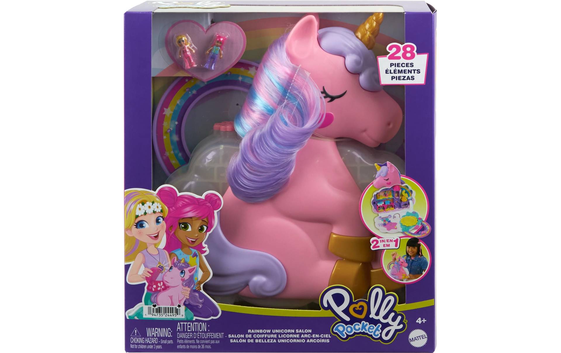 Polly Pocket Spielwelt »Polly Pocket Einhorn Haarspiel Schatulle« Polly Pocket Spielwelt »Polly Pocket Einhorn Haarspiel Schatulle« von Polly Pocket
