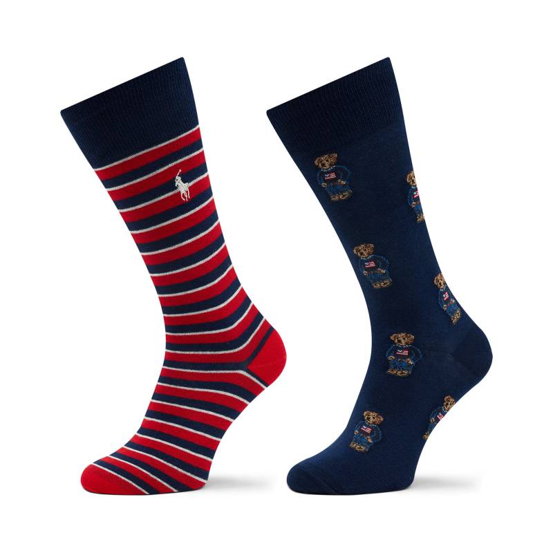 2er-Set hohe Herrensocken Polo Ralph Lauren 449892838001 Bunt von Polo Ralph Lauren