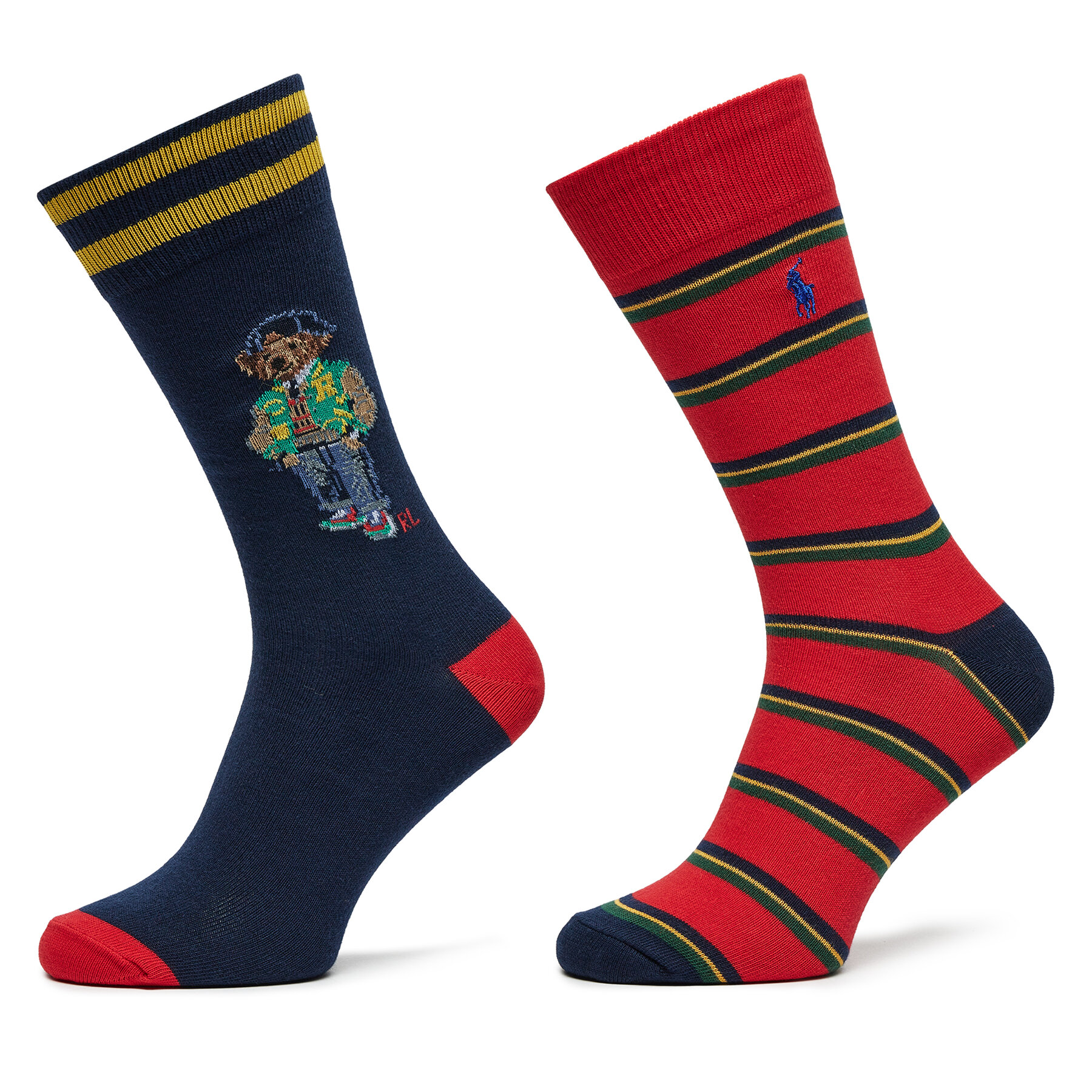 2er-Set hohe Herrensocken Polo Ralph Lauren 449958830001 Bunt von Polo Ralph Lauren