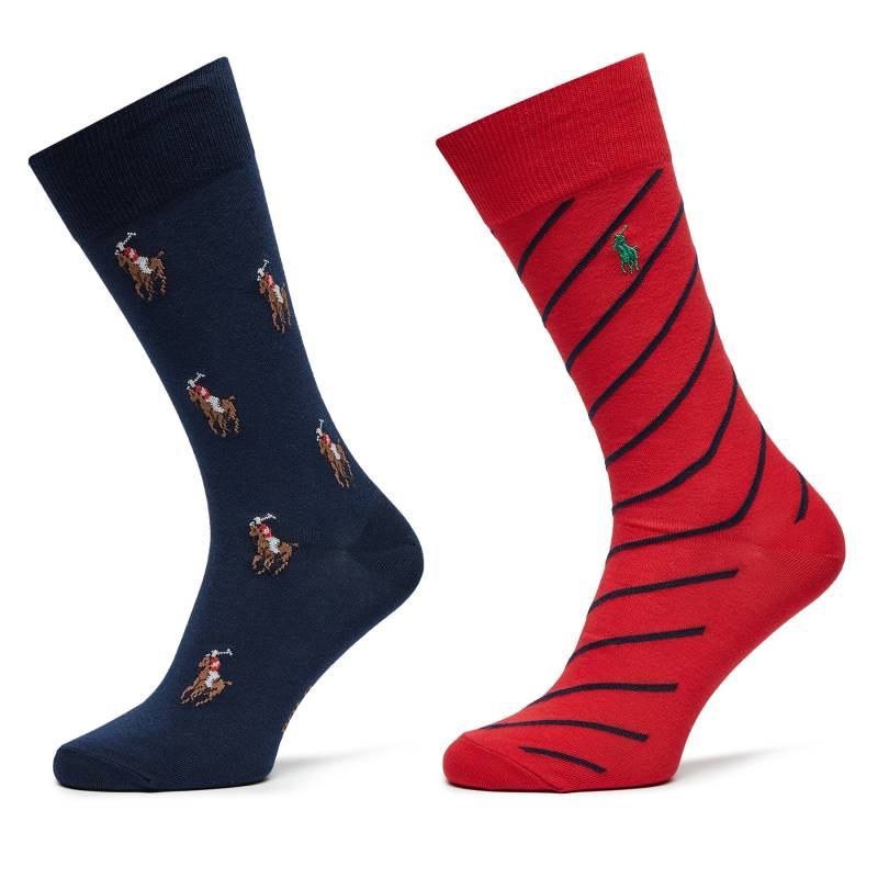 2er-Set hohe Herrensocken Polo Ralph Lauren 449958854001 Bunt von Polo Ralph Lauren